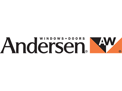 A black and white logo of andersen.